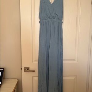 Lulu's Light Blue Ruffled Dress